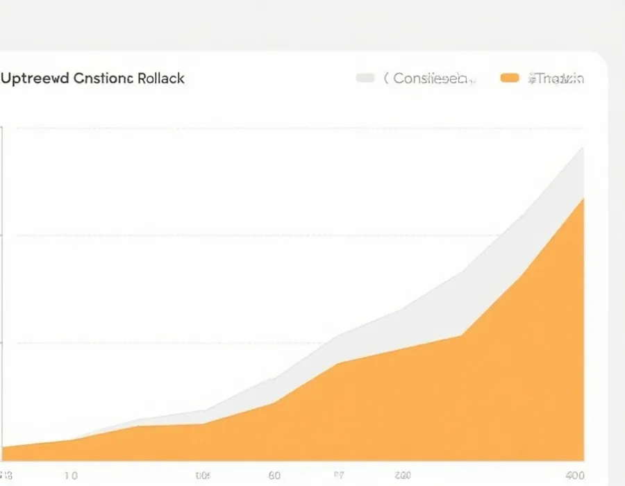 走势分段示意图：上行、盘整、回撤